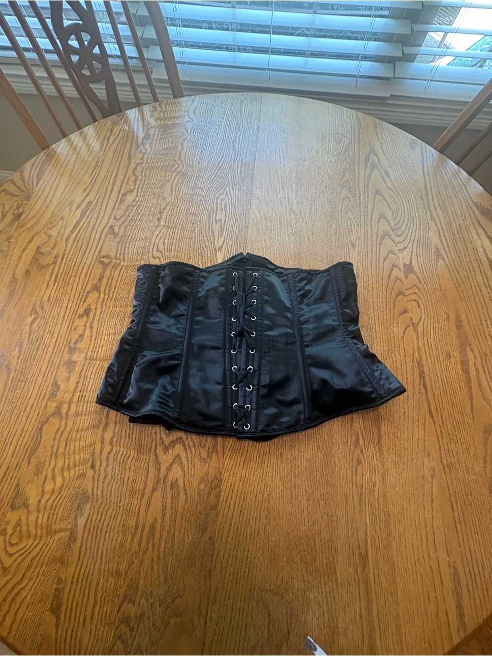 Lavish by Daisy Corsets Black Underbust Zipper Lace Up Corset XL